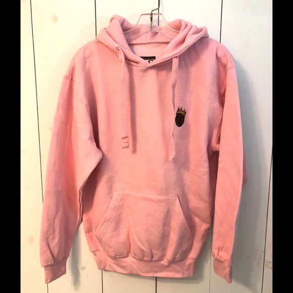 big pink hoodie